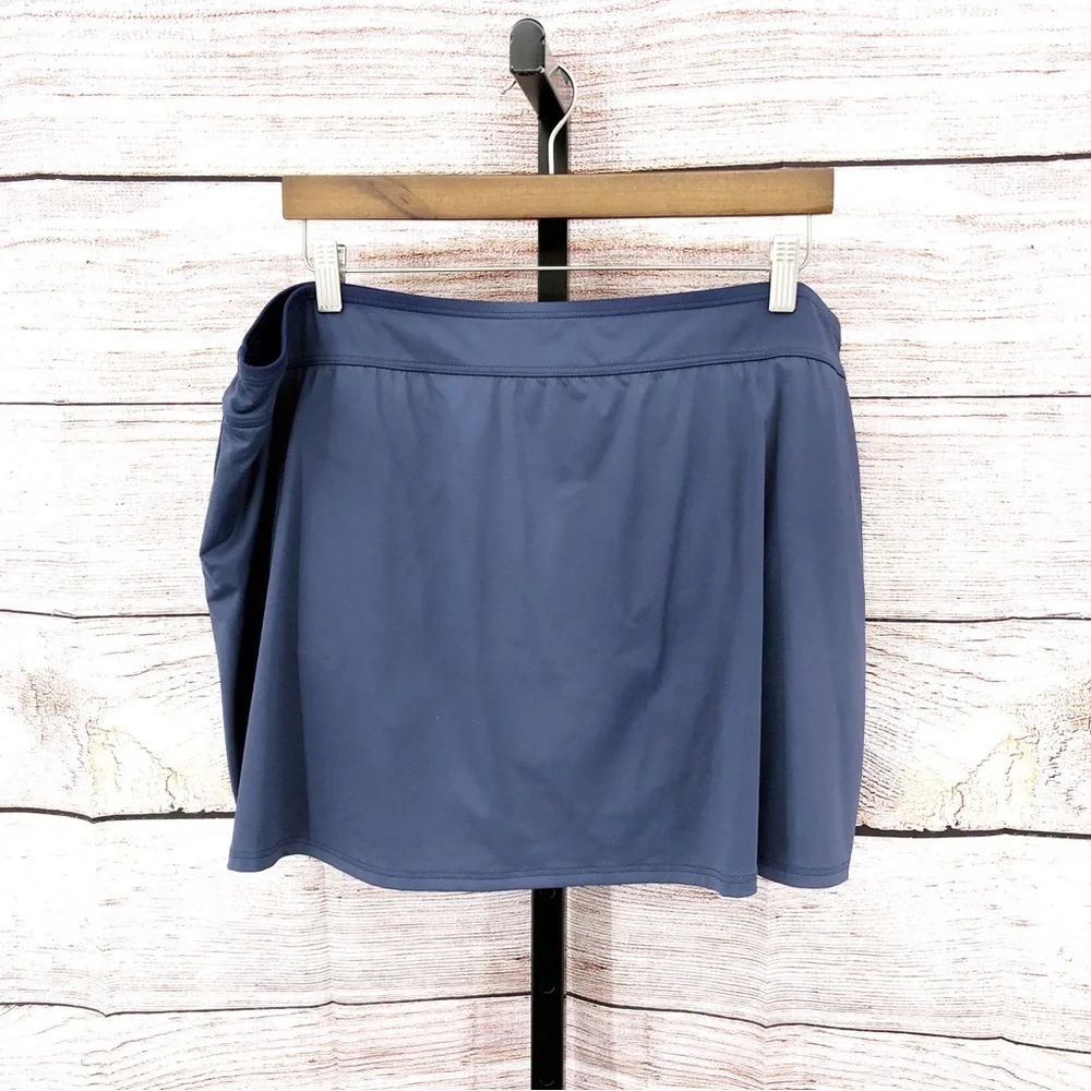 Lands End Blue Swim Skort Size 22W